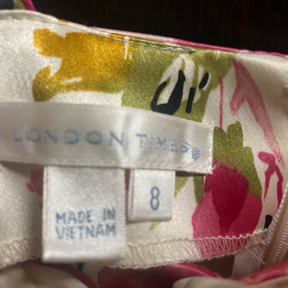 Cocktail Dress, size 8, Floral ,London Times - Picture 6 of 6